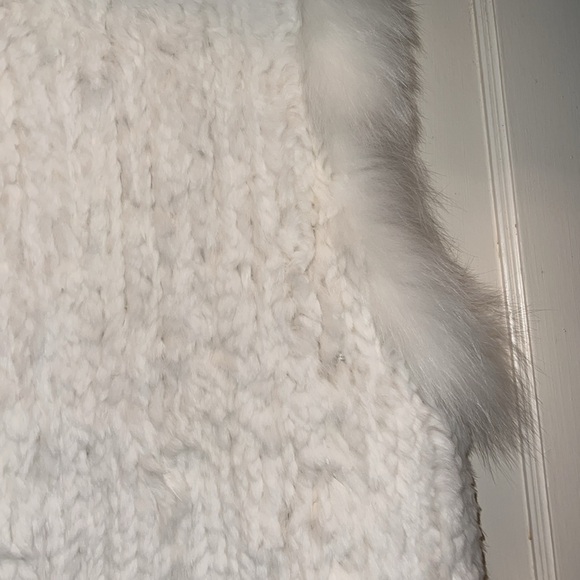 Belle Fare Vintage rabbit fox fur vest - Picture 9 of 11